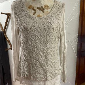 Layered Lacy Long Sleeve Top